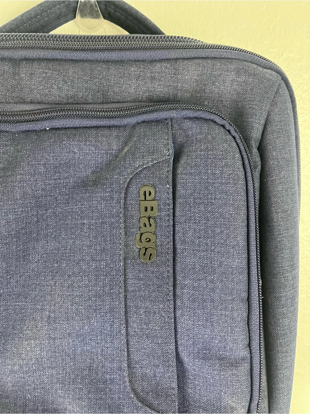 EBAGS Blue Professional Laptop Weekender Zip Pockets Adjustable Straps Backpack